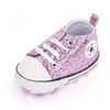 Sapatos de Bebê Quentes de Primavera e Outono Novos Sapatos de Lona com Lantejoulas Sapatos para Bebês e Crianças Pequenas Sapatos de Bebê 2479