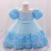 Vestido de niña Vestido de princesa Vestidos de bebé Vestido Vestido de lentejuelas de capullo para niños Vestido de anfitrión para piano