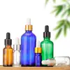 Botella de Vidrio Grueso a Prueba de Luz Azul para Aceite Esencial, Botella Dispensadora de Líquido Esencia Cosmética, Botella con Gotero Sellado Verde