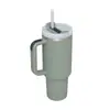 Nueva taza para automóvil de 40 oz con asa, taza de acero inoxidable para automóvil, taza con tubo de succión para exteriores, taza para conservar el calor y el frío.