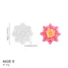 Explosiones molde de silicona de flor tridimensional diy19 forma de flor azúcar pastel horneado aromaterapia molde para velas