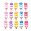 Desenho Amor Gradiente Picolé de Frutas Coberto com Açúcar Brincos DIY Chaveiro Acessórios de Resina Pingente Pingente W383