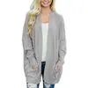 Chaqueta de Punto Casual de Longitud Media Transfronteriza Europea y Americana Suéter Amazon para Mujer Comercio Exterior Otoño e Invierno Holgada Moda
