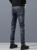 Ropa para Hombre Feng She / Jeans Rasgados de Otoño para Hombre Elásticos Ajuste Delgado Pierna Cónica Modernos Versátiles