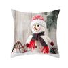 Funda de Almohada Navideña de Nieve Transfronteriza Decoración Cálida para Almohada de Sofá para el Hogar Festivo