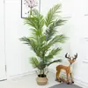 Maceta de planta verde artificial Decoración de plátano de planta artificial nórdica hoja de tortuga estilo ins sala de estar decoración interior grande