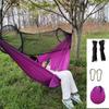 Hamaca Antimosquitos Columpio de Apertura Rápida Nailon Red para Mosquitos Estilo Camping al Aire Libre Patio Antidesgarro Tela de Paracaídas Doble Antivuelco