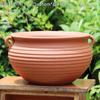 Maceta de terracota transpirable sin esmaltar color rojo buganvilia maceta grande de barro sin esmaltar rosa maceta de cerámica de tubo alto maceta para suculentas y pilas viejas