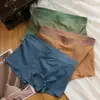 Múltiples Paquetes de Ropa Interior para Hombre, Malla de Seda de Hielo, Transpirable, Sin Costuras, Cómoda, Fresca en Verano, Boxer Briefs, Diseño de Moda Juvenil