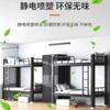 Cama con Estructura Metálica, Cama Doble, Cama Individual de Metal para Apartamento de Residencia, Cama de Residencia, Litera para Sitio de Construcción, Cama Alta-Baja, Cama Sencilla de Hierro Forjado