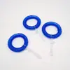 Venta Directa de Fábrica Llavero de Cable de Teléfono de Plástico Llavero de PVC Transparente de Colores Anillo de Mano para Llaves Ecológico Puede Exportarse