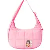 Bolso de Axila Acolchado Rpet Transfronterizo Bolso de Mano Rpet Algodón Espacial Bolso Cruzado de Chaqueta de Plumas Fábrica de Personalización