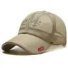 Gorra de Malla Transpirable para Hombre de Comercio Exterior Transfronterizo, Gorra Casual con Protección Solar con Bordado Personalizado de Etiqueta Roja Pequeña, Gorra de Béisbol