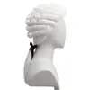 Novo Estilo Chapéu de Juiz Peruca Curta para Cosplay Advogado Festa de Halloween Peruca Completa para Role-Playing Casual Profissional
