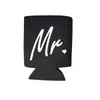 Tema de Casamento Transfronteiriço Material de Mergulho Capa de Copo Mr Right&Mrs Always Right Capa Isolante