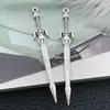 20 Espadas Retro de Plata Antigua Mixtas, Espadas de Caballero, Espadas del Oeste, Espadas Largas, Colgantes de Aleación de Zinc, Materiales para Accesorios de Joyería DIY
