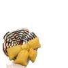 Moda de Corea del Sur Crema Amarillento Lazo Tres Dimensiones Algodón Lazo Anillo Elegante Todo Combinación Diadema para Dormir Accesorios para el Cabello