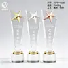 Troféus de cristal personalizados, medalhas criativas para eventos, prêmios de reunião anual corporativa, ornamentos de cristal, troféus de metal