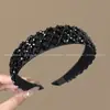 Faixa de Cabeça Outono e Inverno para Mulheres, Faixa de Cabeça de Aba Larga para Lavar o Rosto, Coque de Cabelo Retrô com Topo Alto, Acessório de Cabeça de Luxo Acessível para Uso Externo