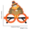 Suministros de Decoración para Acción de Gracias Gafas para Adultos y Niños Ambiente de Fiesta Festiva Accesorios para Fotos Pavo Monturas de Gafas Divertidas