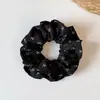 Novo scrunchie plissado fofo floral estilo coreano com um toque vintage, tiara, acessório de cabelo, novo elástico de cabelo para o início do outono para mulheres