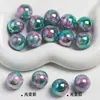 Dingyi K16 Coral Cremoso Perlas Luna Fría Resina Galvanizada de Alto Brillo Purpurina Fina Abalorios Sueltos con Agujero Pasante Accesorios para Cadena de Teléfono DIY