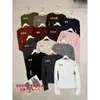 Yuanxi - Camisa básica versátil de manga larga con cuello henley, estilo coreano simple para mujer, otoño 26343