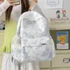 Mochilas para Alunas do Ensino Médio, Alunos do Ensino Fundamental II, Mochilas Personalizadas Estilo Coreano Tie-Dye, Mochilas Casuais Simples de Grande Capacidade para Alunos do Ensino Fundamental