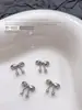 Acessórios Populares Transfronteiriços para Nail Art Laço Branco K, Fitas Versáteis Tridimensionais de Gravata Borboleta de Metal Peças para Decoração de Unhas DIY