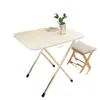 Mesa Dobrável, Mesa Lateral, Mesa de Jantar Doméstica Simples, Mesa Pequena Fácil de Usar para Comer, Adequada para 2-4 Pessoas, Mesa Quadrada Pequena Portátil para Montar Barracas