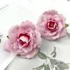 Estilo europeu rosa com folhas cabeça de flor faça você mesmo pano de seda flor falsa minoria chapéu grampo de cabelo flor material bolsa casamento salão flor