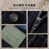 Jeans de Pierna Recta de Moda para Hombre, Gruesos de Alta Gama, Lujo Europeo, Otoño e Invierno, Azul Oscuro, Suaves, Cintura Media-Alta, Elásticos