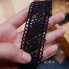 Alta qualidade onda borda reta vintage solúvel em água poliéster renda tecido diy bordado vestuário colarinho borda roupas saia material