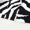 Blazer de ombro marca Z, moda feminina, item popular de vendas transfronteiriças do AliExpress, acinturado, estampa animal europeia e americana, ZA