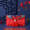 Novo Envelope Vermelho de Tecido Especial para Casamento, Envelope Vermelho Bordado para Noivado, Cerimônia do Chá de Casamento, Taxa de Mudança para os Pais, Envelope Vermelho de 10.000 Yuan