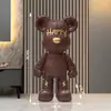 Novo Cofre de Porquinho Desenho Animado Urso Violento Grande Tendência de Chão para a Sala de Estar ao Lado do Gabinete da TV, com Acabamento de Couro de Alta Qualidade