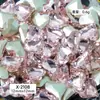 Accesorios para Uñas de Diamante con Forma Especial de Corazón Torcido con Punta Rosa para Uñas de Celebridad de Internet, Súper Brillantes
