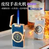 Encendedor Creativo de Reloj de Cuarzo, Encendedor Funcional Recargable de Llama Azul Directa, Encendedor de Cigarrillos, Encendedor a Prueba de Viento para Exteriores