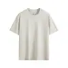 220 Tencel Cuello Redondo Manga Corta Verano Nuevo Estilo Sensación de Hielo Suave Corte Holgado Hombro Normal Color Sólido Camiseta para Hombre Venta al por Mayor