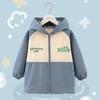 Bata de Smock para Niños, Chaqueta de Plumas, Ropa Exterior de Algodón, Ropa de Abrigo para Otoño e Invierno, Impermeable y Anti-Suciedad para Bebés, Ropa Protectora de Manga Larga para Jardín de Infancia para Niños Medianos y Grandes