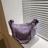 Bolsa Dumpling Estilo Preguiçoso Estilo Japonês Bolsa Transversal Moderna Versátil Bolsa de Ombro Feminina Ins Estudante Aula Fitness Bolsa Dumpling
