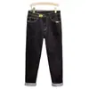 Venta al por mayor transfronteriza Primavera Otoño Jeans para Hombre Nuevo Ajuste Delgado Pierna Pequeña Marca de Tendencia Suaves Elásticos Ropa Casual Resistente al Desgaste Pantalones Largos