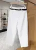 Calça Feminina Nova Outono 2026 para Tamanhos Petite, Calça Cropped Casual Slim Fit, Calça Cigarette Versátil de Nylon