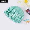 Gorros Europeos y Americanos Transfronterizos para el Cuidado del Cabello para Mujer, Elegantes Gorros para Dormir con Banda Elástica, Gorros de Quimioterapia de Color Sólido de Satén, Gorros de Ducha para Mujer en Stock