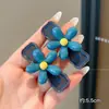 Pinza para el pelo azul de alta calidad con flequillo lateral sin costuras, pinza lateral para mujer, nuevo estilo 2026, accesorio para el pelo para peinar cabello corto
