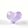 Cristal Blanco Natural, Amatista, Citrino, Cristal Rosa Melocotón Cuentas Sueltas, Cuentas Separadoras de Corazón, Accesorios de Cristal con Cuentas para DIY