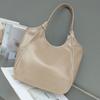 Bolsa de Hombro Grande de Lona para Primavera y Verano, Textura de Alta Calidad para Mujer, Color Sólido, Versátil, Bolso de Hombro o Debajo del Brazo, Bolso de Mano 'Early Eight'