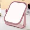 Espelho para Dormitório Estudantil, Espelho de Mesa Simples para Uso Doméstico, Espelho de Maquiagem Estudantil para Dormitório Estilo Ins com Suporte