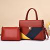 Bolsos de Mujer Transfronterizos Nueva Moda Costuras Color Contrastante Bolsos de Mano Mujer Versátil Para Desplazamiento Hombro Bolso Cruzado de Alta Gama