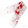 Cenário de layout de Halloween para e-commerce transfronteiriço toalha de mesa de sangue avental de zumbi ensanguentado para cosplay meias ensanguentadas luvas ensanguentadas